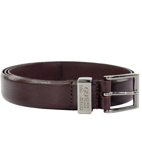 Guess Herren Ledergürtel Dunkelbraun Größe L 105