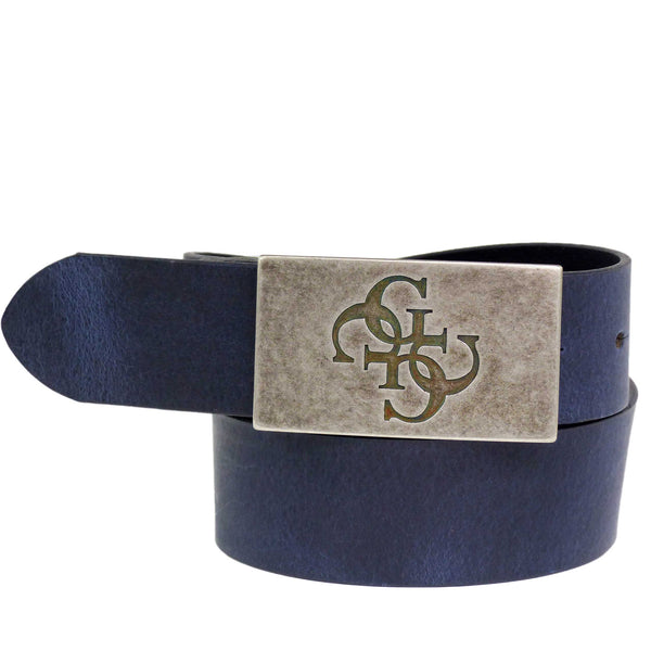 Guess Herren Ledergürtel Dunkelblau Größe L
