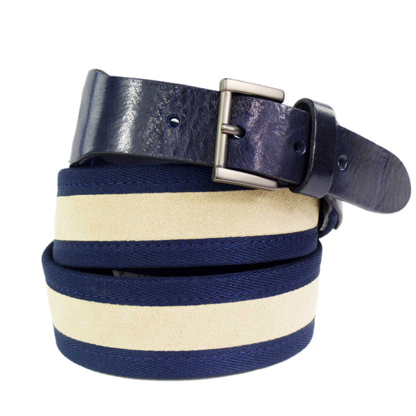 Guess Herren Ledergürtel Blau Größe L 105