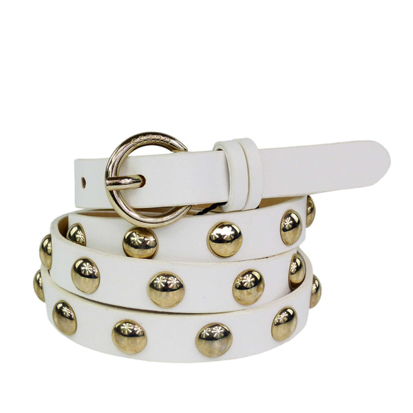 Guess Damen Nietengürtel BW6584 Weiß Größe M 90