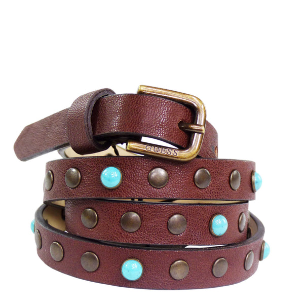 Guess Damen Nietengürtel BW6725 Braun Größe M 80