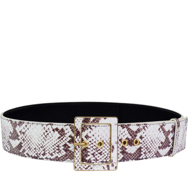 Guess Luxe Damen Taillen-Ledergürtel Grau Größe M 90