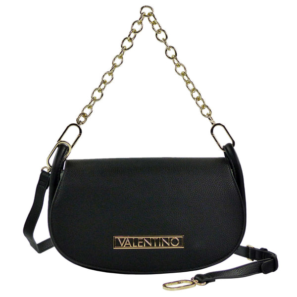 VALENTINO BAGS Vinile Flap Bag VBS8A709 Schwarz