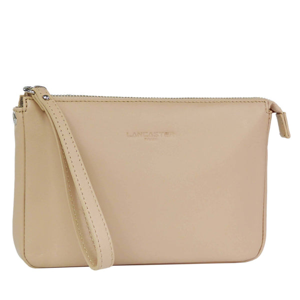 Lancaster Parisienne Leder Clutch Nude