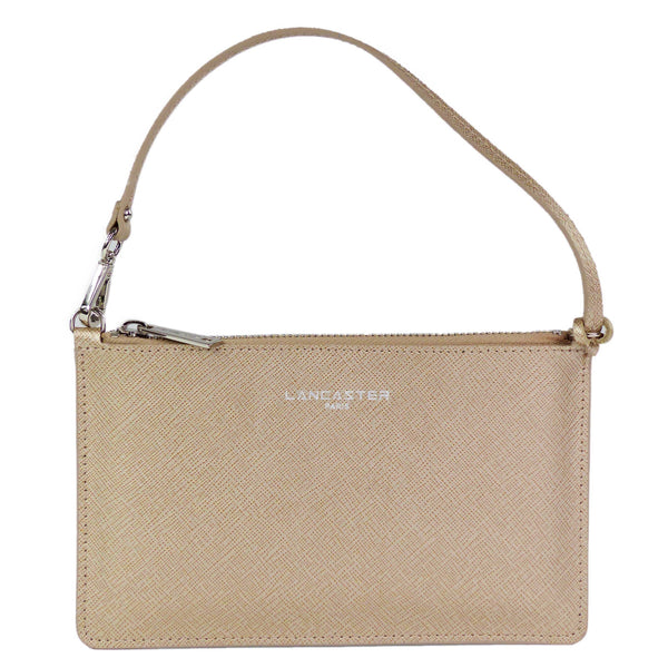 Lancaster Pur & Element Saffiano Leder Clutch Champagner