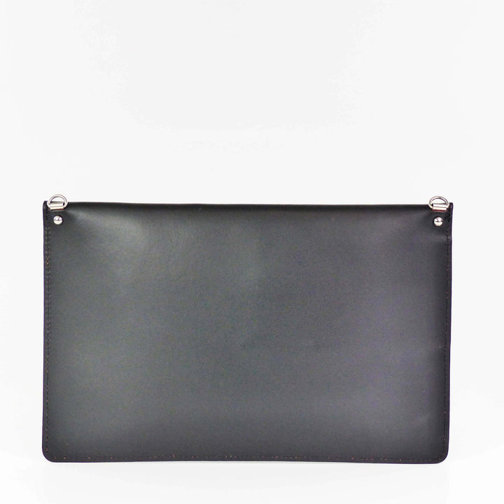 Lancaster Pur & Element Smooth Leder Clutch Schwarz