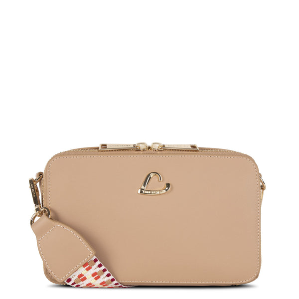 Lancaster Paris City Philos Umhängetasche Beige