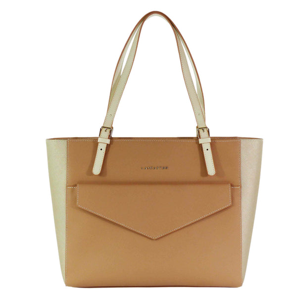 Lancaster Saffiano Signature Tote Bag Nude