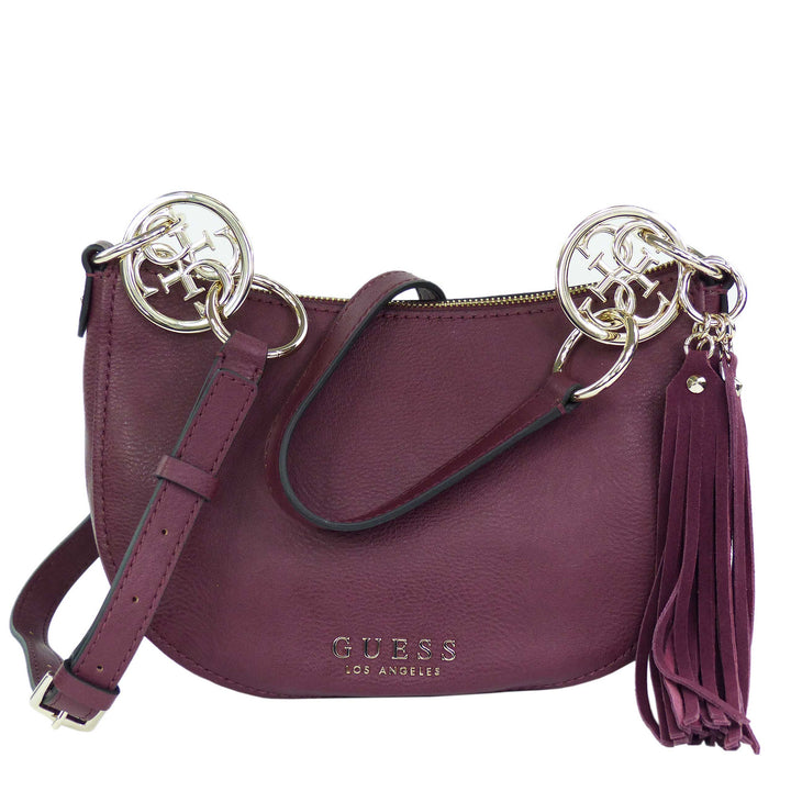 Guess Alana Schultertasche Burgundy