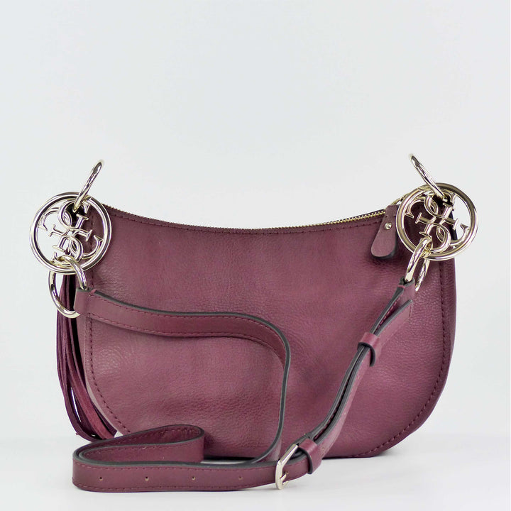 Guess Alana Schultertasche Burgundy