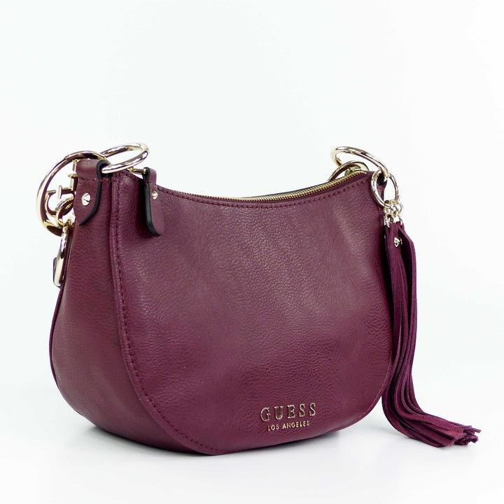 Guess Alana Schultertasche Burgundy