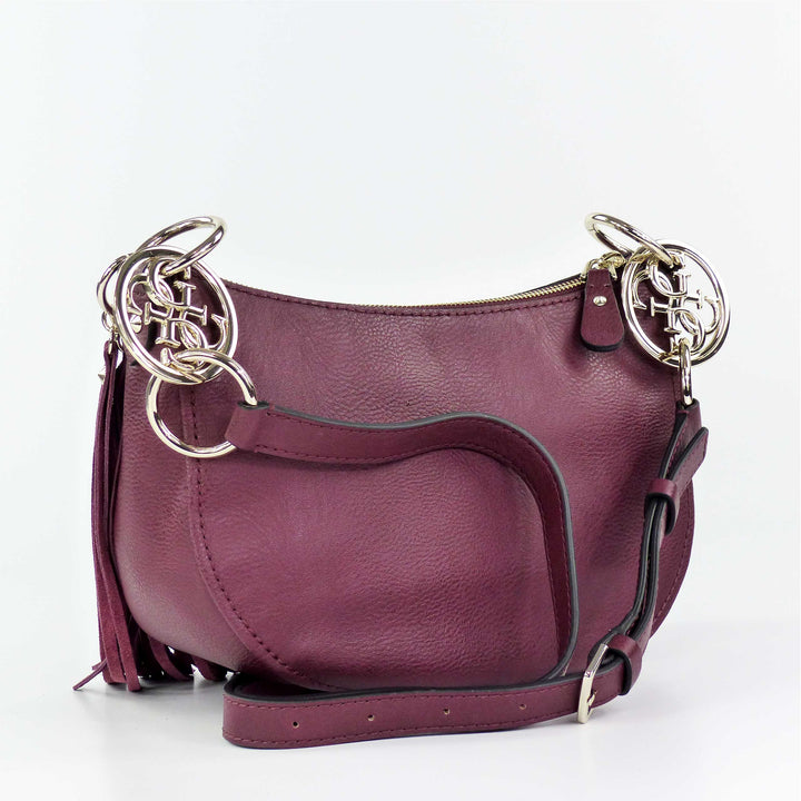 Guess Alana Schultertasche Burgundy