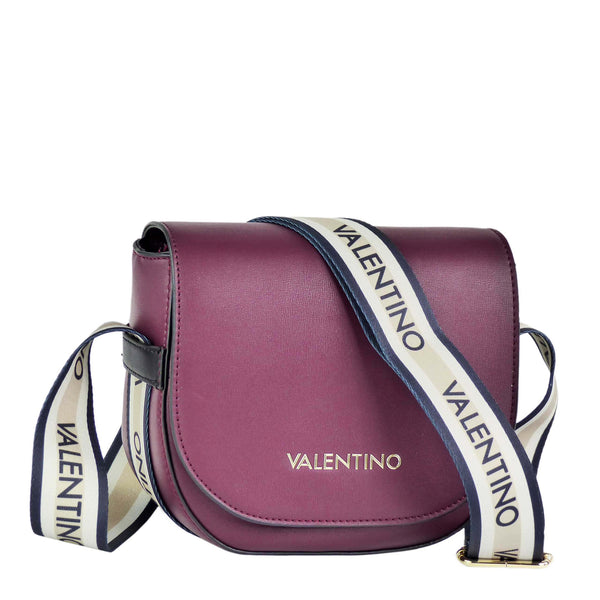 VALENTINO BAGS Cous Umhängetasche Bordeaux / Schwarz