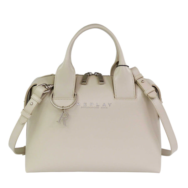 REPLAY Handtasche Established 1981 Offwhite