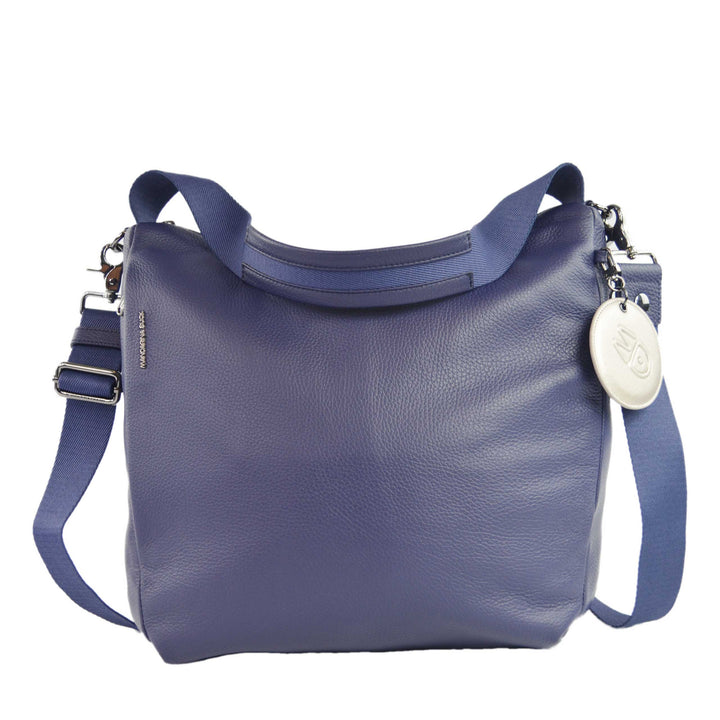 Mandarina Duck Mellow Leather Hobo Bag Blau