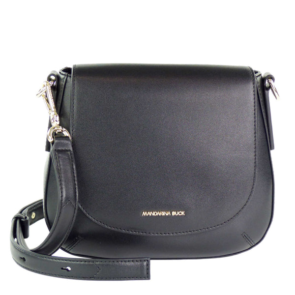 Mandarina Duck Luna Leder Schultertasche KBT11 Schwarz