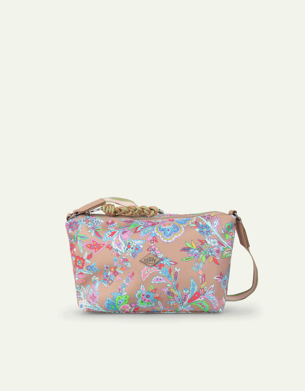 Oilily Flower Festival City Shoulder Bag Sand Beach