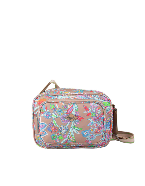 Oilily Flower Festival S Shoulder Bag Sand Beach