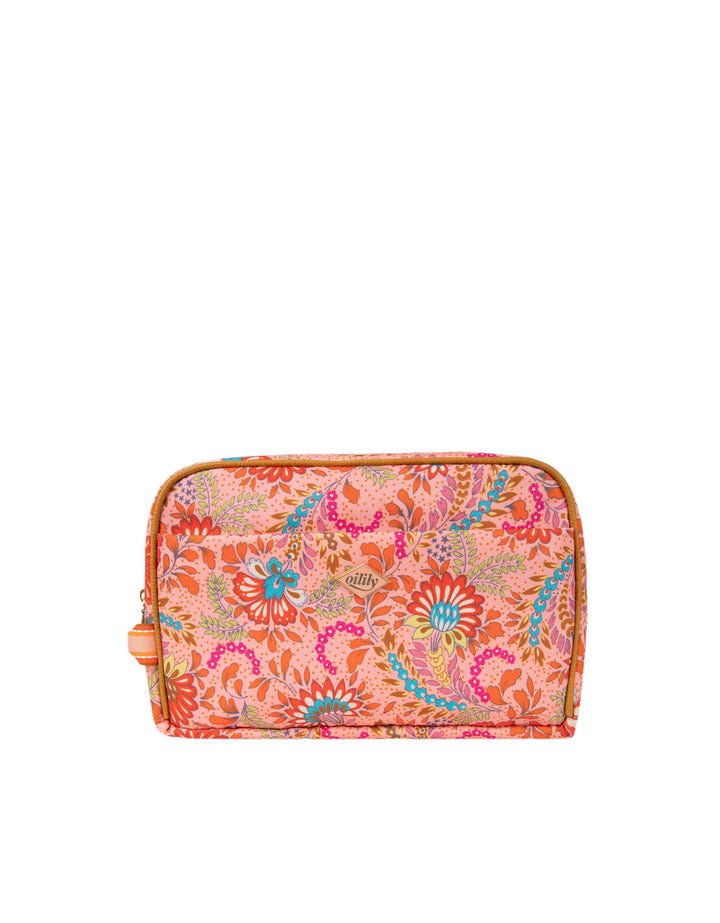 Oilily Ruby Chloe Pocket Cosmetic Bag Peach Amber