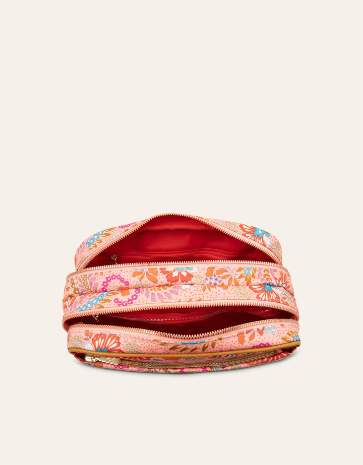 Oilily Ruby Chloe Pocket Cosmetic Bag Peach Amber