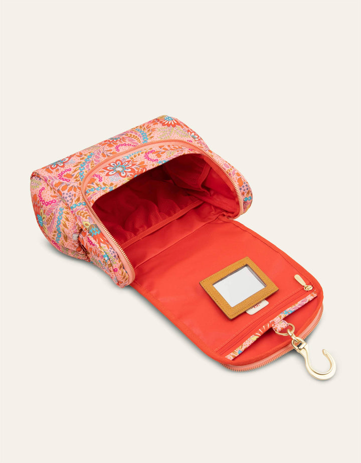 Oilily Ruby Cathy Travel Kit With Hook Peach Amber