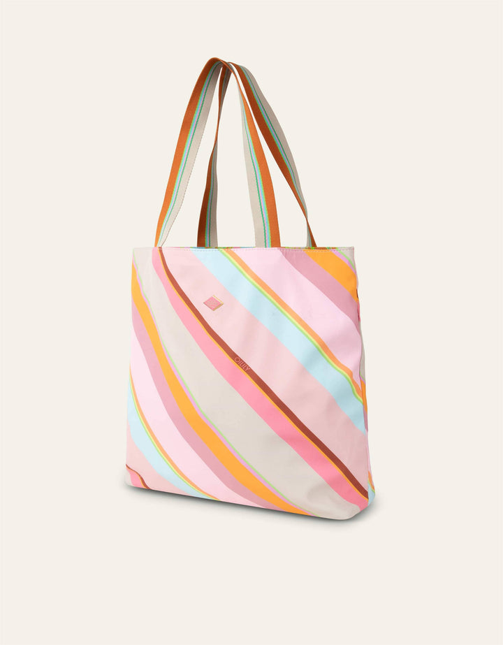 Oilily Summer Stripes Romy Reversible Shopper Misty Rose