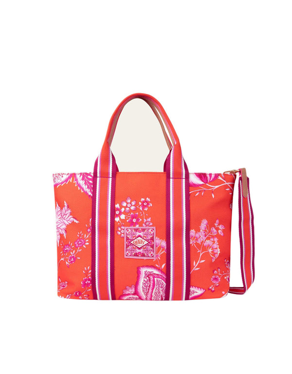 Oilily Sits Icon World Tara Tote Bag Cherry Tomato