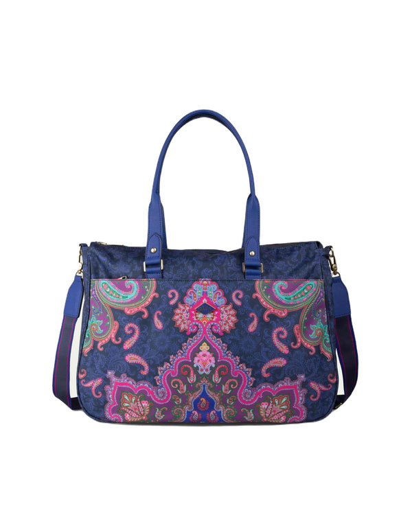 Oilily Mr Paisley Carry All Blue Iris