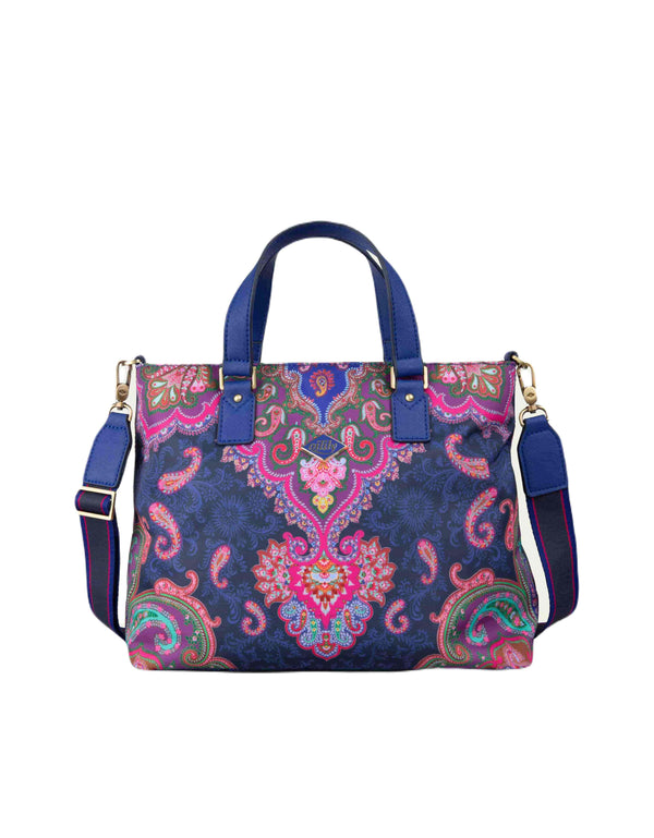 Oilily Mr Paisley Handbag Blue Iris