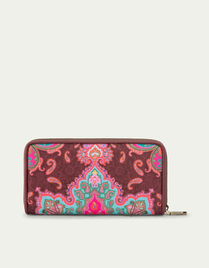 Oilily Mr Paisley Zip Wallet Chocolate Truffle