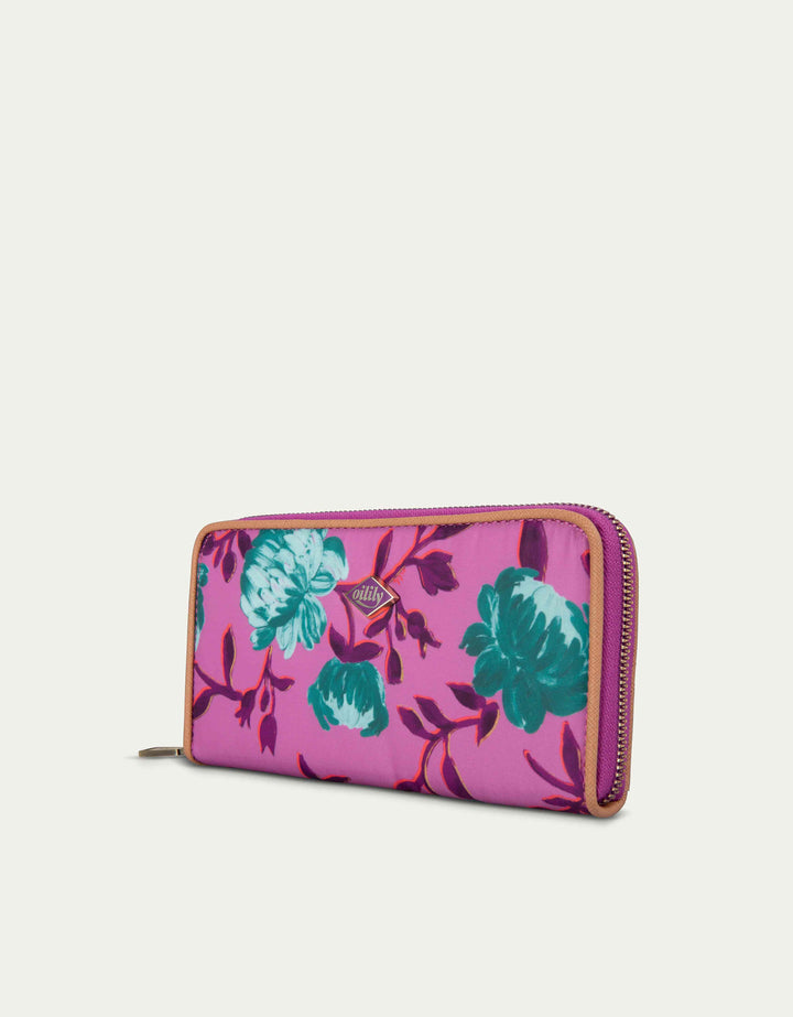 Oilily Peony Zip Wallet Violet