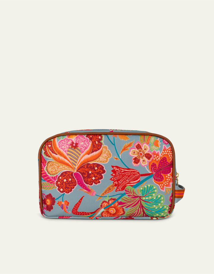 Oilily Chloe Pocket Cosmetic Bag Young Sits Light Blue