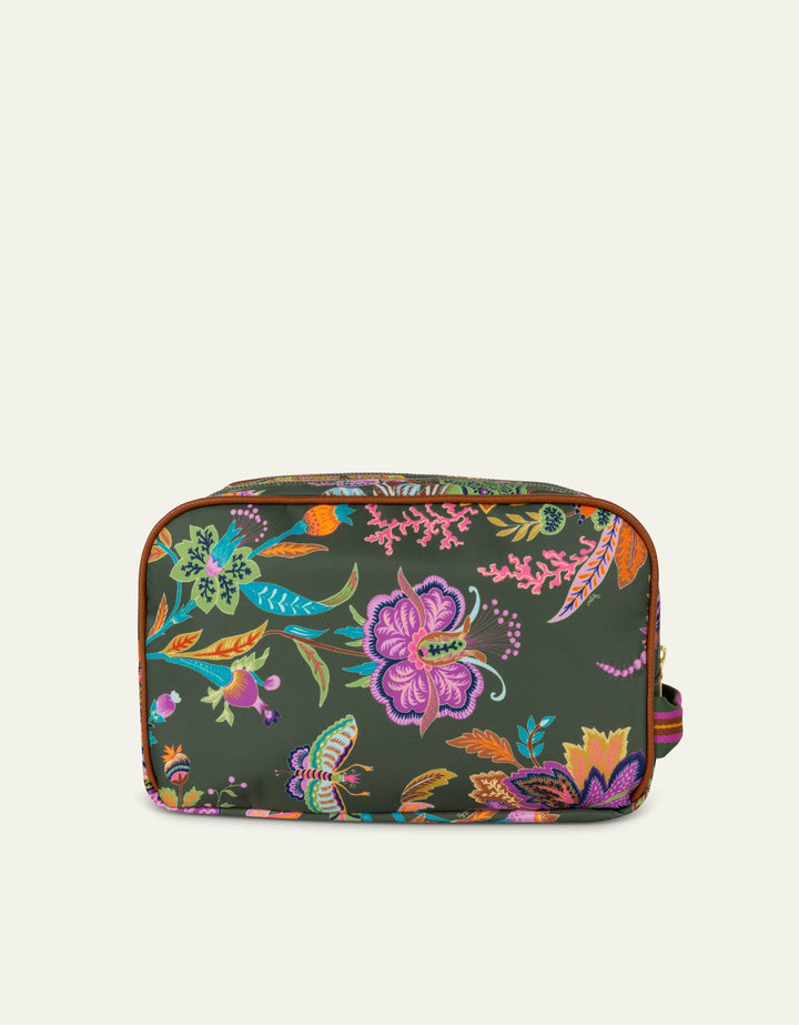 Oilily Chloe Pocket Cosmetic Bag Young Sits Forrest Green