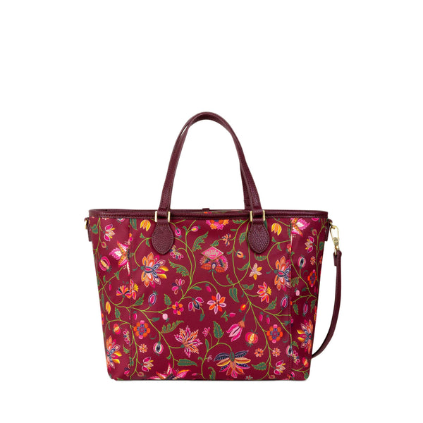 Oilily Haley Handbag Joy Flowers Chocolate