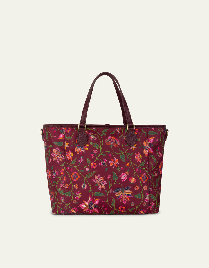 Oilily Haley Handbag Joy Flowers Chocolate