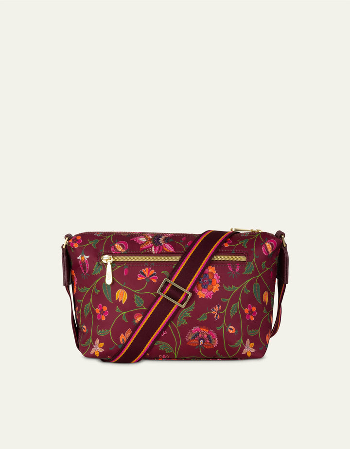 Oilily Sarah Shoulder Bag Joy Flowers Chocolate