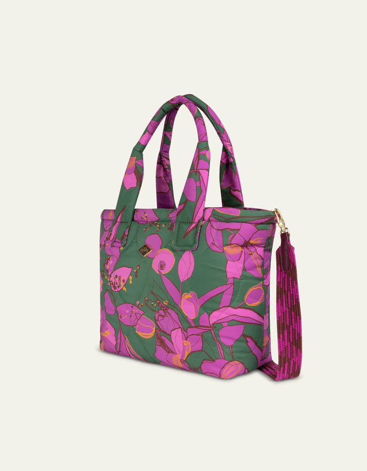 Oilily Heidi Handbag Sketchy Flower Forrest Green