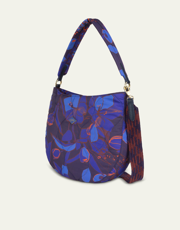 Oilily Molly Shoulder Bag Sketchy Flower Eclipse