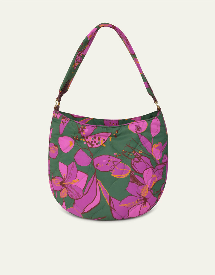 Oilily Molly Shoulder Bag Sketchy Flower Forrest Green