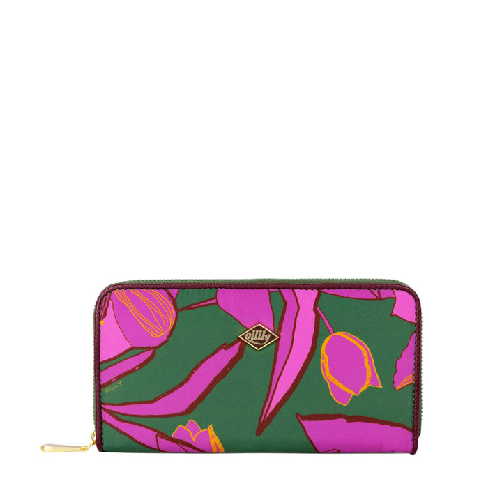 Oilily Zoey Wallet Sketchy Flower Forrest Green