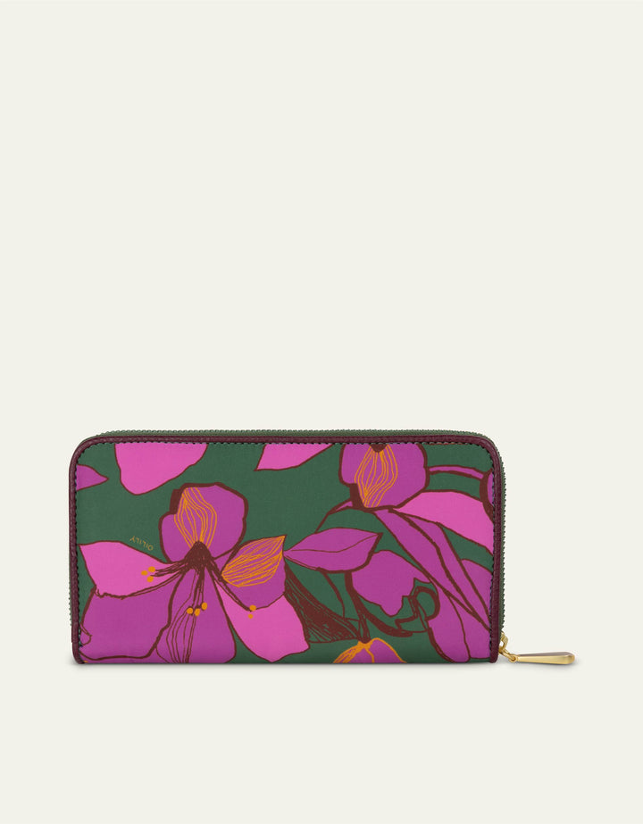 Oilily Zoey Wallet Sketchy Flower Forrest Green