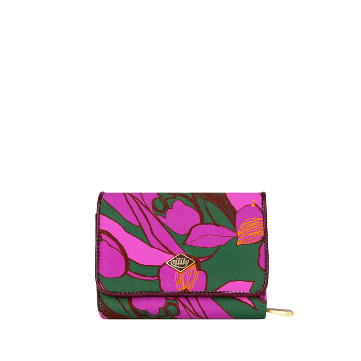 Oilily Zina Wallet Sketchy Flower Forrest Green