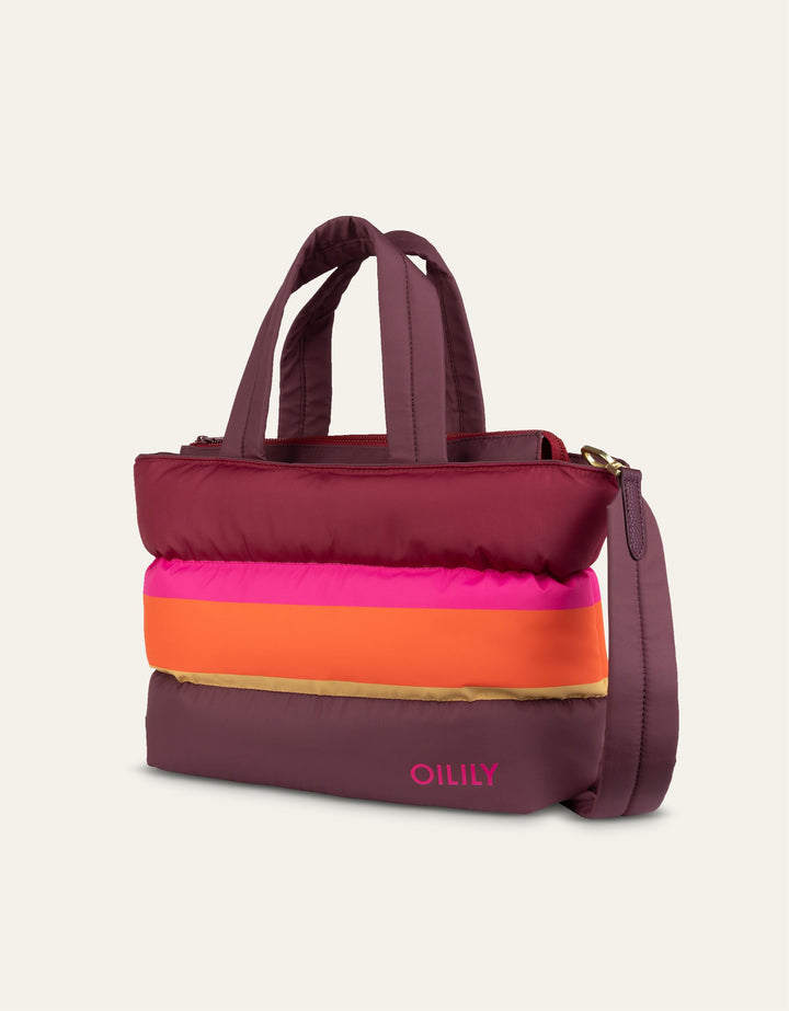 Oilily Hollys Handbag Colour Block Decadent Chocolate