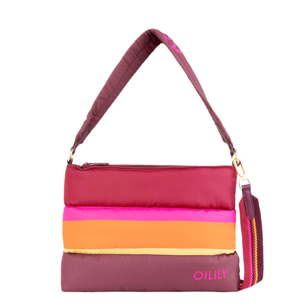 Oilily Favor Shoulder Bag Colour Block Decadent Chocolate