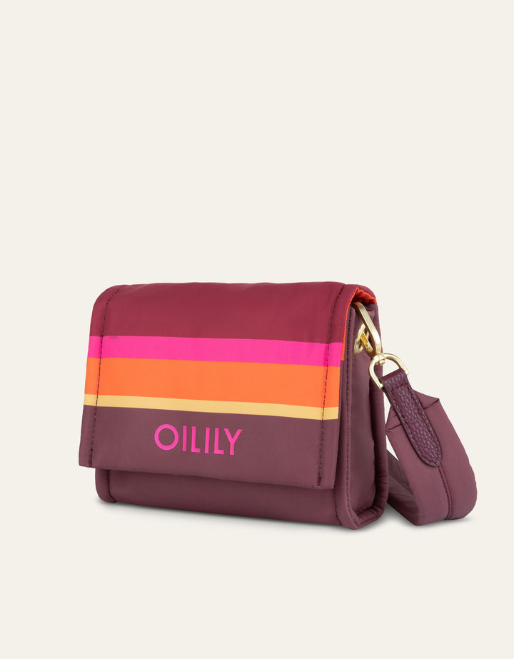 Oilily Foy Cross Body Colour Block Decadent Chocolate