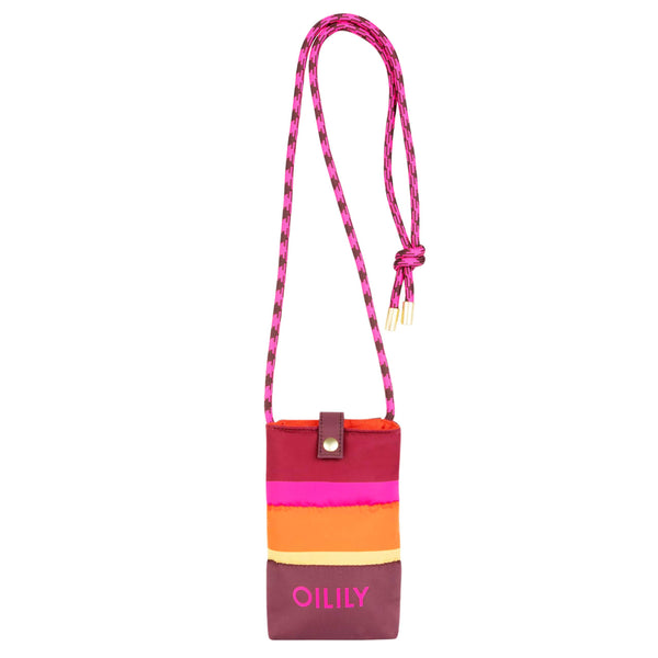 Oilily Mila Mobile Holder Colour Block Decadent Chocolate