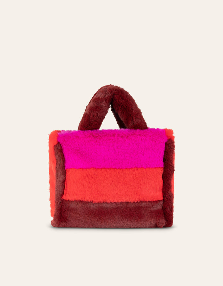 Oilily Harlem Handbag Soft Fake Fur Biking Red