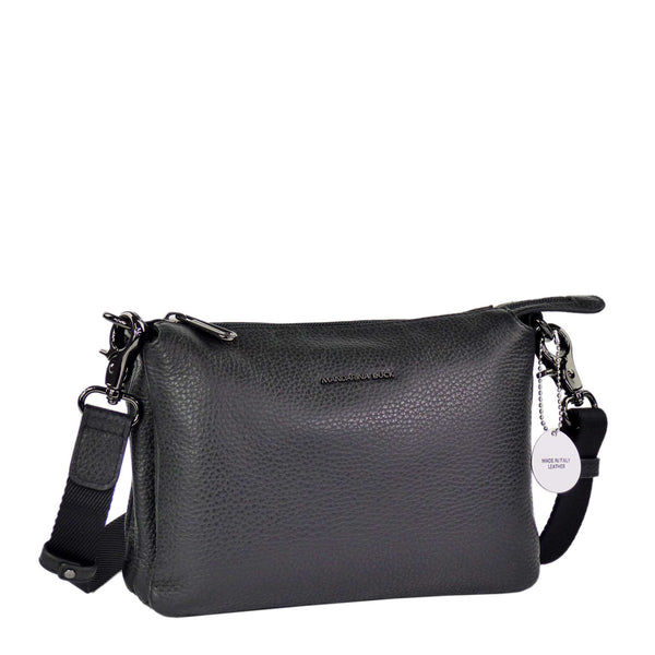 Mandarina Duck Mellow Leather Triple Pochette Nero