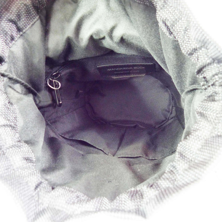 Mandarina Duck Mellow Leather Tracolla FZT29 Bucket Bag Nero