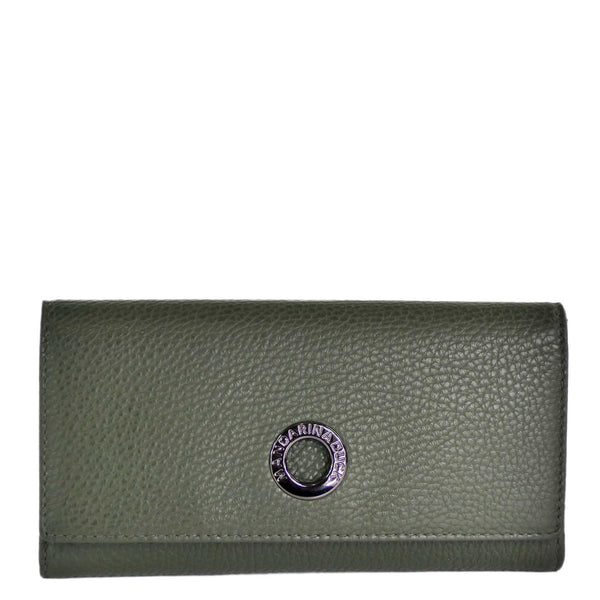Mandarina Duck Mellow Leather Geldbörse FZP630 Militärgrün